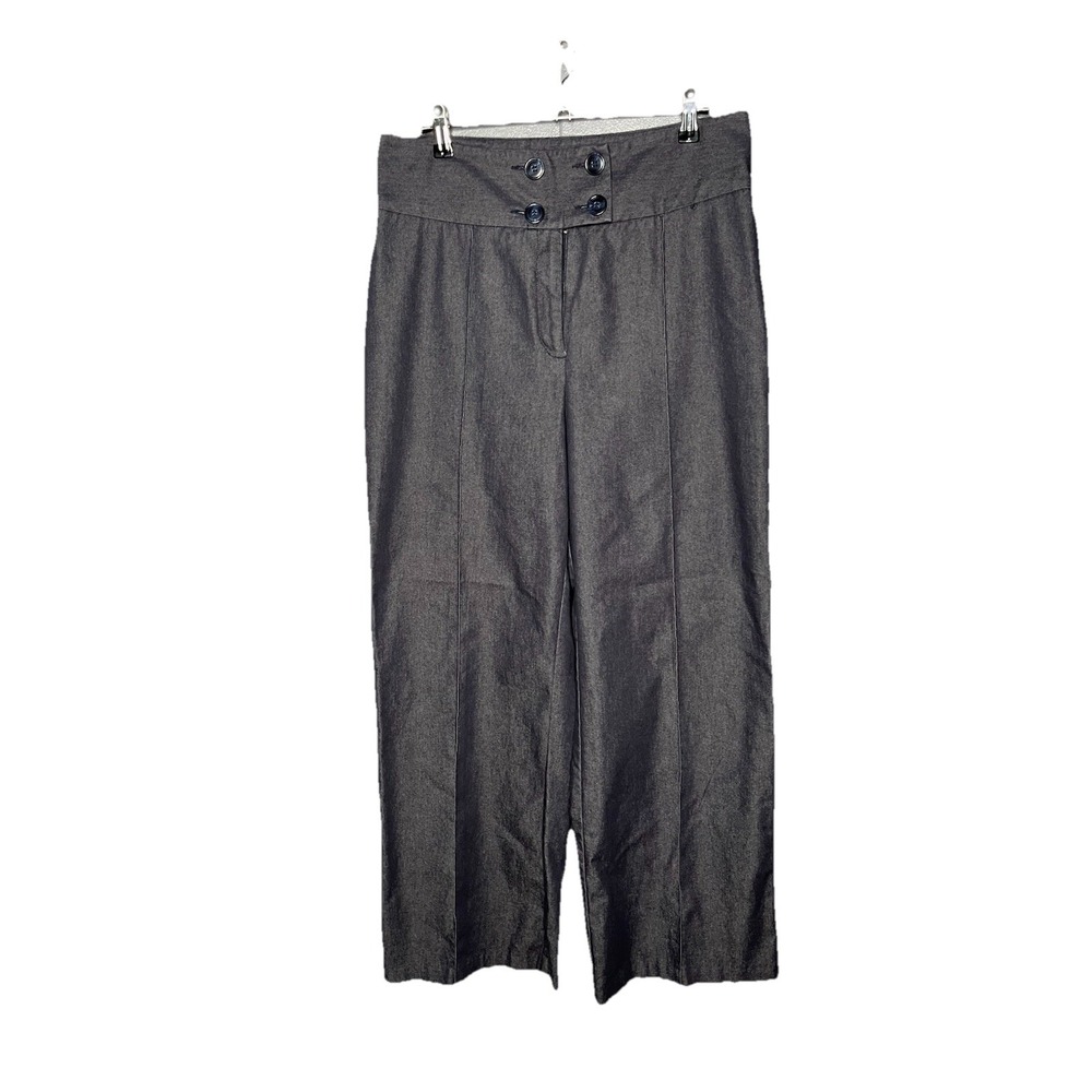 Worthington‎ Women's Dress Pants Size 14 Blue High Rise Wide Leg